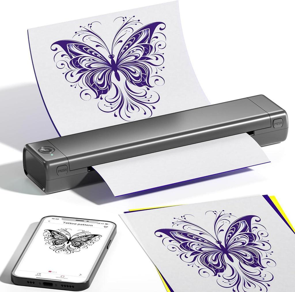 Phomemo TP81 Inkless Tattoo Printer & Line Art Transfer Machine