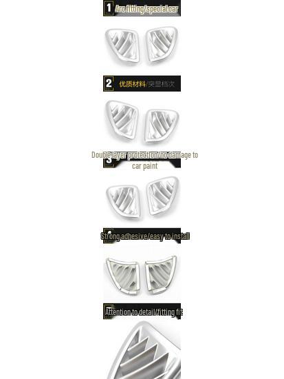 CS15 Steering Wheel Decoration & Electroplated Dashboard Sequin Sticker Set