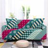 Stretch Sofa Covers All Inclusive Armrest Couch Covers Geometric Pattern Washable Anti -Fouling Slipcover Removable