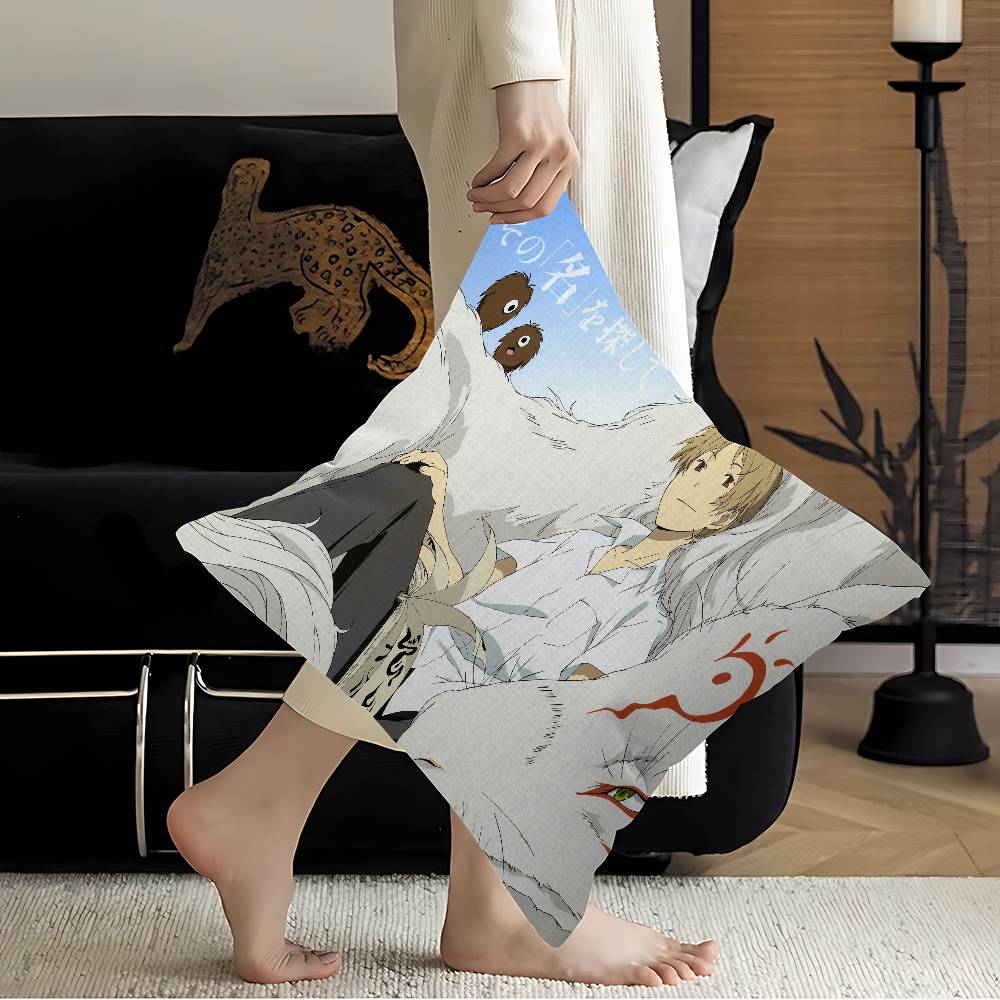 Natsume Yuujinchou Cartoon Cushion Cover Pillowcase Upholstery Sofa Throw Pillow Home Decor Pillowcas