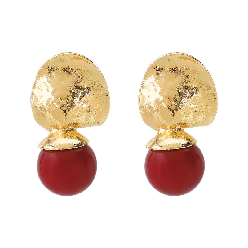 2026 Nieuwe Mode Klassieke Geometrische Onregelmatige Statement Oorbellen Voor Vrouwen Vintage Etnische Rode Kralen Oorbellen Sieraden Cadeau