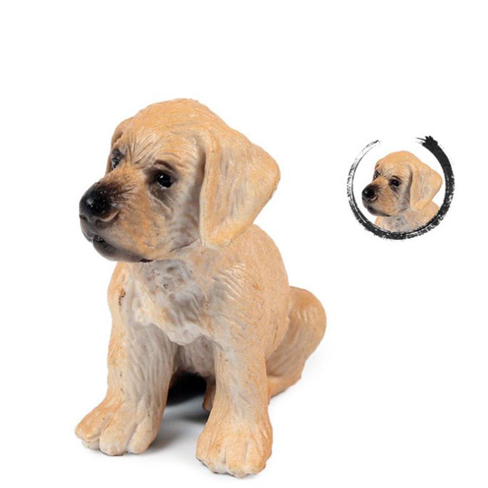 Cute Craft Pug Dog Simulation Dog Hound Decoration Ornaments Figurines Miniature Animal Model
