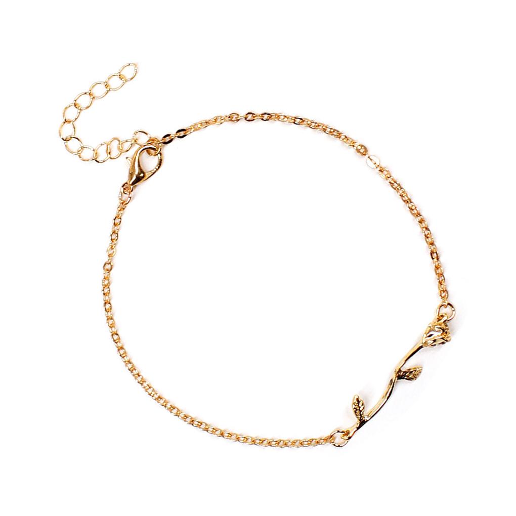 

Ankle Bracelets Fashion Aesthetic Jewelry Solid Gold Silver Alloy Roses Valentines Day Gifts Fashion Accessory Anklets for Women золотой