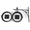Vintage Double Side Silent Wall Clock Decorative Clock Party Decoration Supplies for Home Festival Indoor Outdoor
