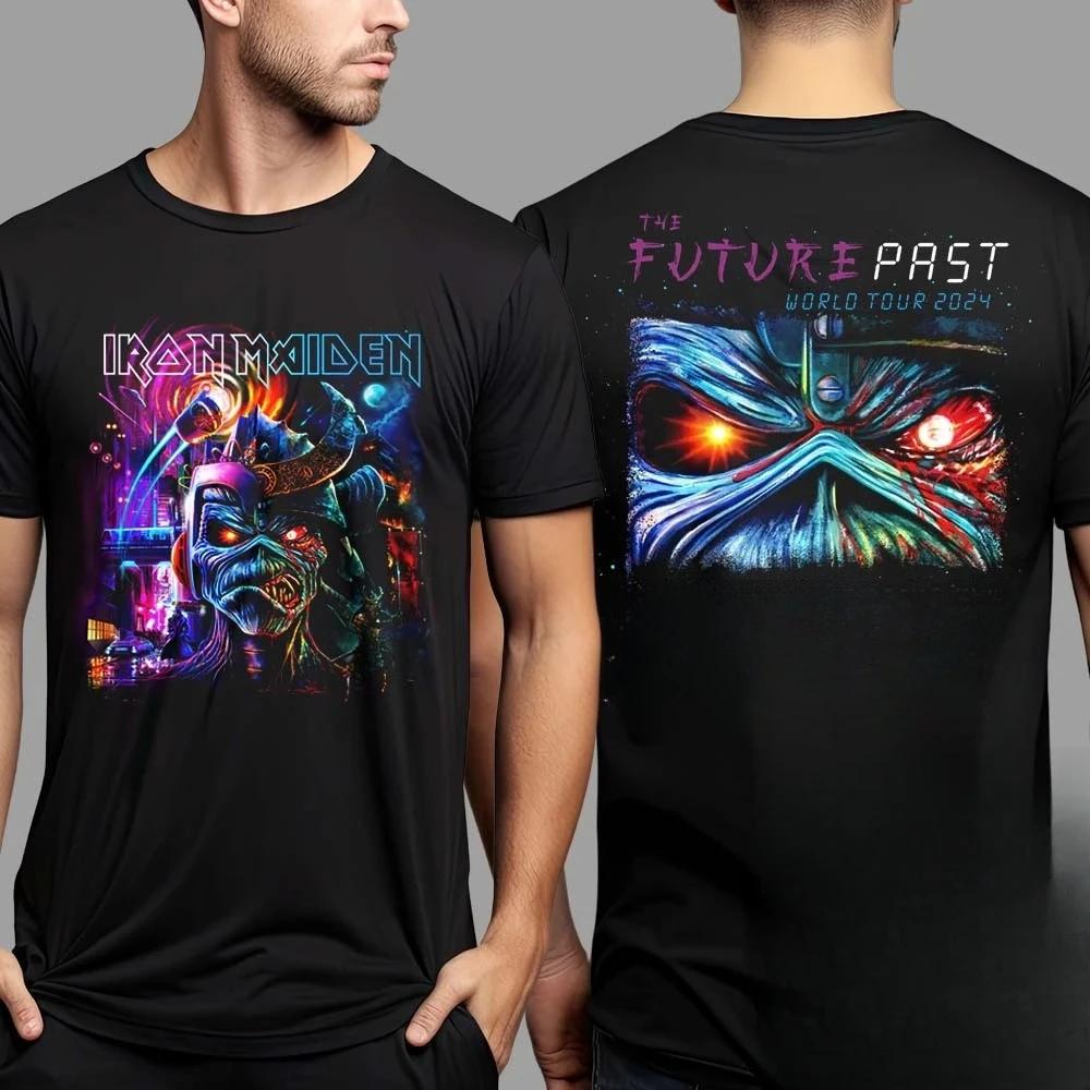 New Hot-selling Classic Retro Band High Street New Short-sleeved Printed Pure Cotton Men's and Women's Casual Versatile T-shirt