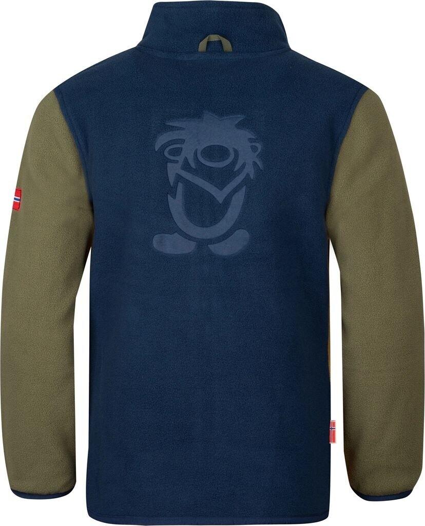 Jacket Trollkids Bryggen 3in1 Jacket Colorful Moss Golden Yellow Mysticblue