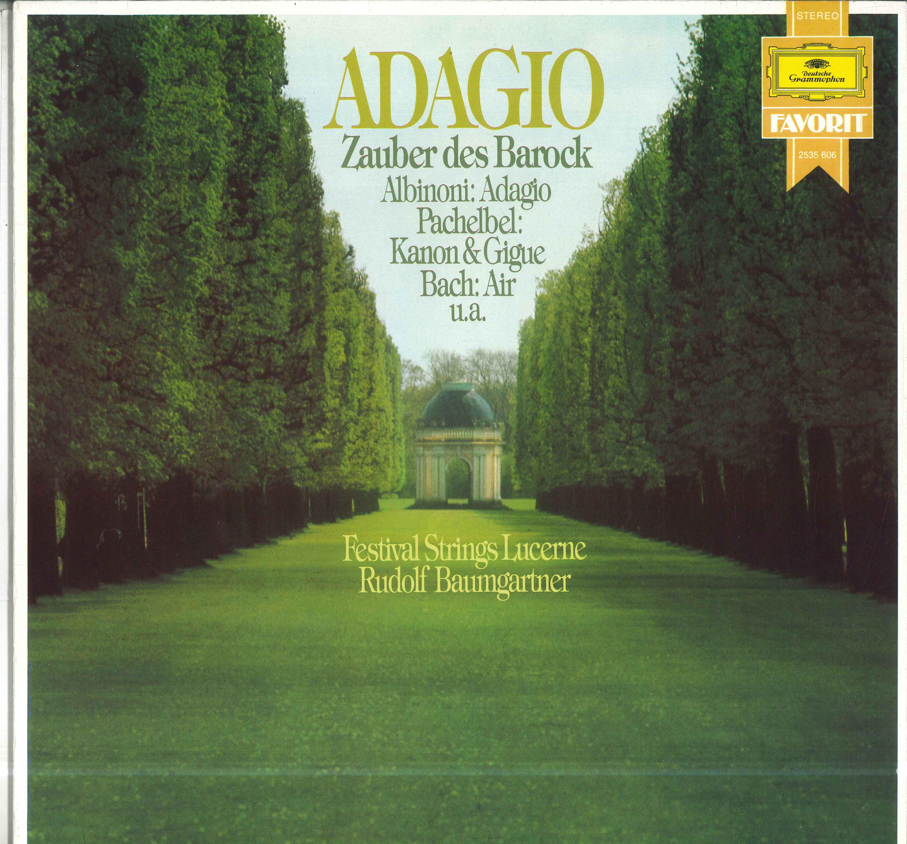 

LP Record RUDOLF BAUMGARTNER FESTIVAL STRING Adagio Zauber Des Barock 2535606 DEUTSCHE GRAMMO 1978 Germany Classical Used