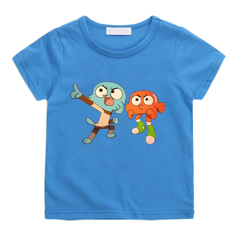 The Wonderfully Weird World of Gumball T Shirt 100%cotton High Quality T Shirts Funny Music Boys Tee Shirt Sirena Clothes Summer Tops Anime T-shirt