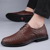 Fashion Genuine Leather Men's Shoes High End Quality Classic Style Formal Business Office Party Spring and Summer Adult Breathable Shoes