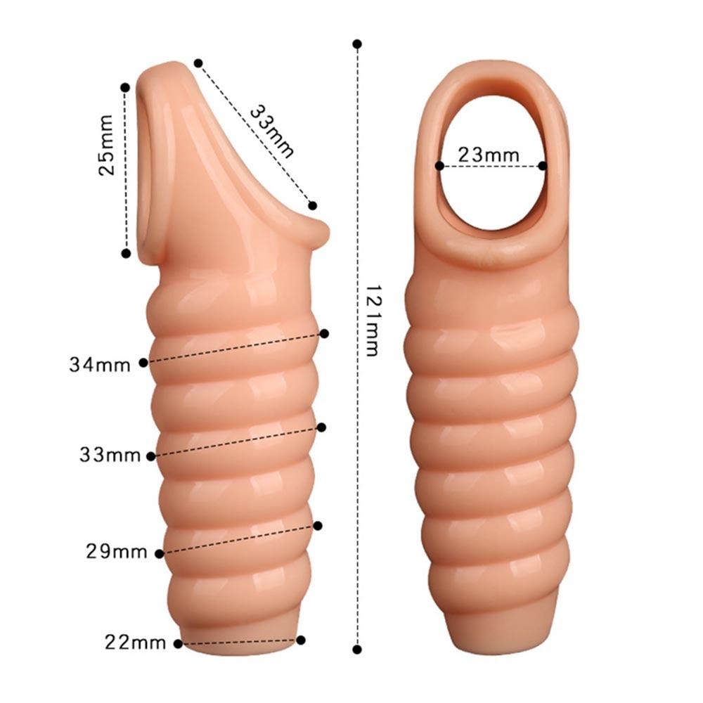 EXVOID Penis Sleeve Delay Ejakulace Opakovaně použitelný kondom Dildo pro dospělé Produkty pro dospělé Sexuální hračky pro muže Erekční kroužek na penis