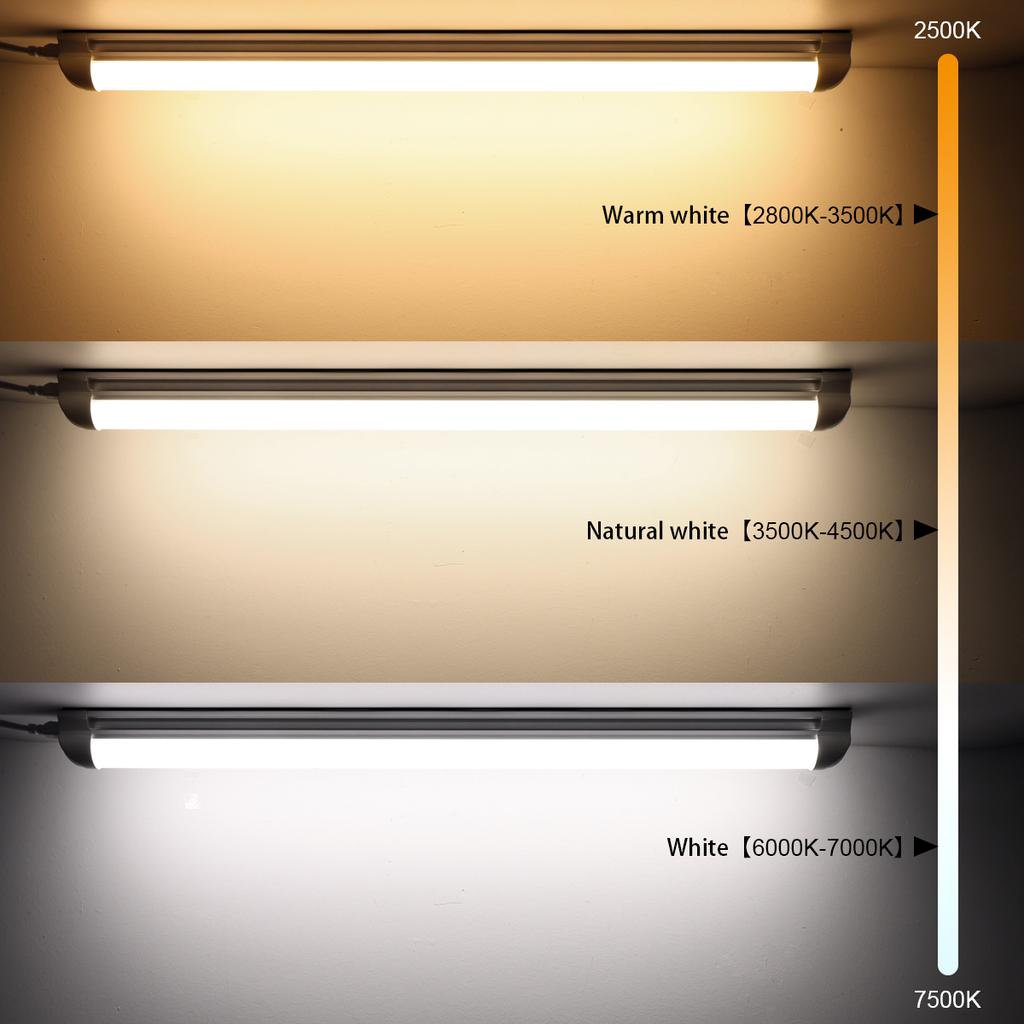 LED Under Cabinet Light 25W 50CM T8 LED Light Tube Aluminium Bar Ceiling Lamp For Study Shop Garage Workbench Warehouse Kitchen