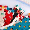 Women Multi-Color Xmas Gifts Winter Warm Stereoscopic Christmas Socks Cotton