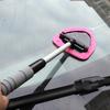 Cleaning Brush with Telescopic Handle 26-41cm Multi-Functional Microfiber Car Window Cleaner for Defrosting Defogging Soft Lint-Free Head Non-Slip