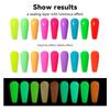 JTING Luminous Effect Glow In the Dark Gel Top Coat Nail Gel Polish Clear OEM Customize Private Label 15ml Bottles