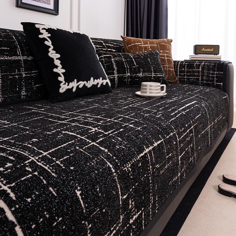 New Sofa Cushion, Universal In All Seasons, Non-Slip And Dirt-Resistant Seat Cushion, Cross-Border Chenille Sofa Cover Cover Cloth Towel