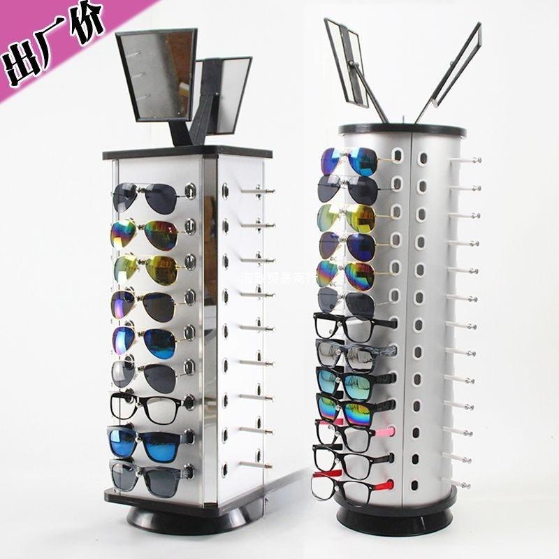 Rotatable Eyeglass Display Stand – Round Tabletop for Sunglasses and Frames