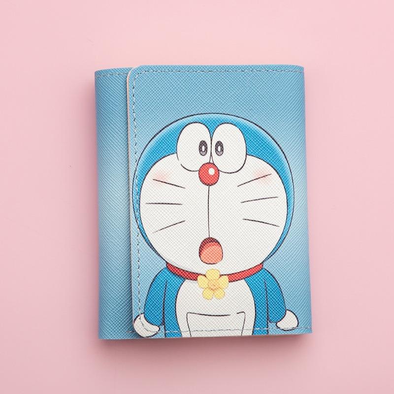 New cute cartoon change bag men's and women's zipper short multi-card wallet card bag