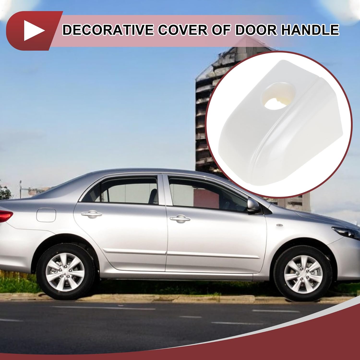 

1 Pc Car Exterior Door Handle for Honda Accord MK10 2018-2020 Front Left White ABS
