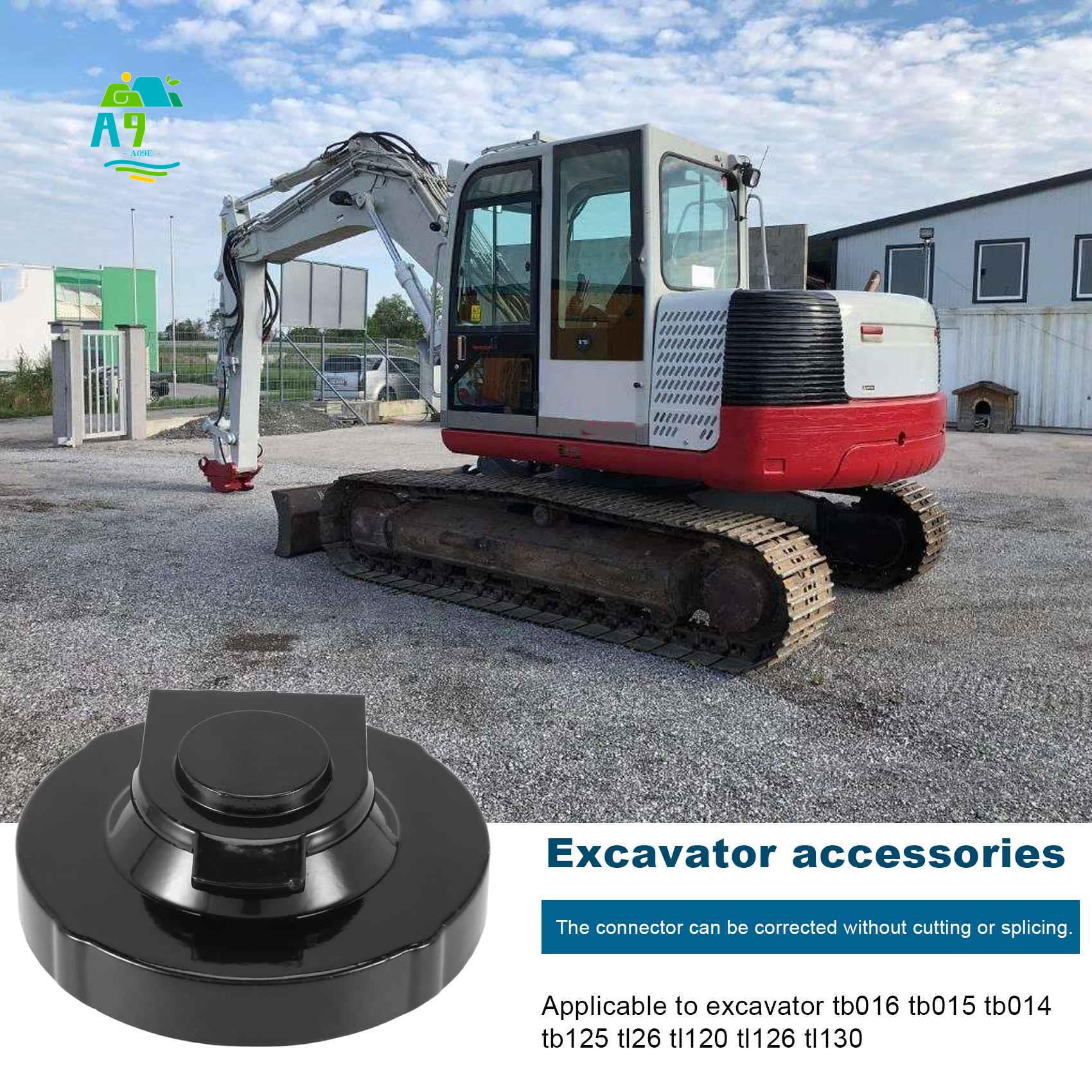 A09E-Excavator Fuel Tank Cap With 2 Keys For Takeuchi Excavator Track Loader Excavator Accessories 15521-00500 чёрный
