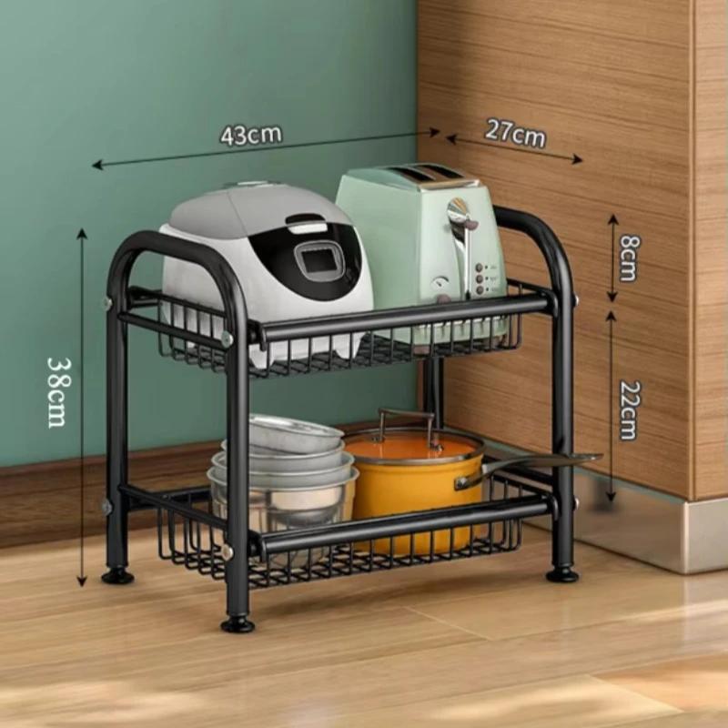 Küchenregal Multifunktional Mikrowellenofen Gemüsekorb Stehendes Lagerregal Mit Rad Mikrowellenregal Wagen