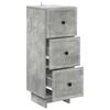 Drawer Chest Concrete Grey 33 x 34.5 x 90 cm Engineered Wood
