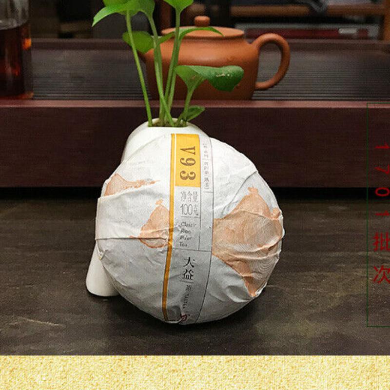 V93 Yunnan Menghai TAETEA Dayi Pu-erh Chinese Pu'er Tea Tuo Cha 2017 Ripe 500g