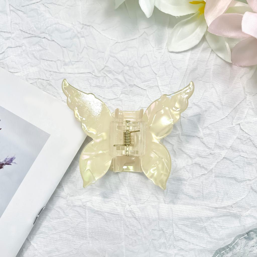 Super Fairy New Color Imitation Acetic Acid Butterfly Cute Hair Claw Shark Clip Sweet Back Head Gentle Ponytail Clip