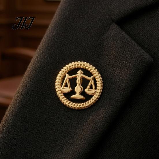 Justice Symbol Pin Scale Lapel for Lawyer, Vintage Balance Alloy Accessory Brooch, Formal Outfits Accessories Offices and Graduations Judicial