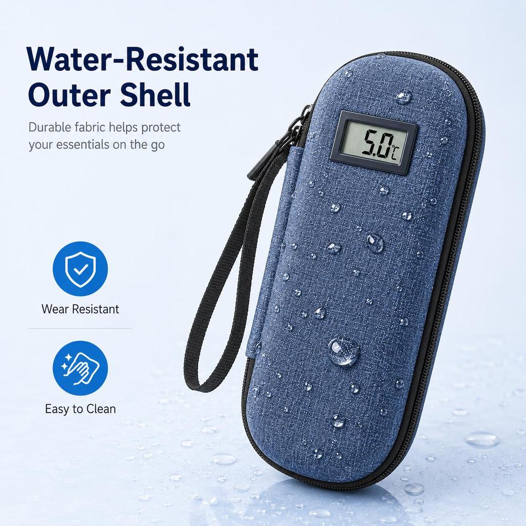 Portable Waterproof Diabetic Insulin Cooling Bag Carry-on Protector Pill Refrigerated Ice Pack Drug Freezer for Diabetes Medicla Fuel Injectors 6