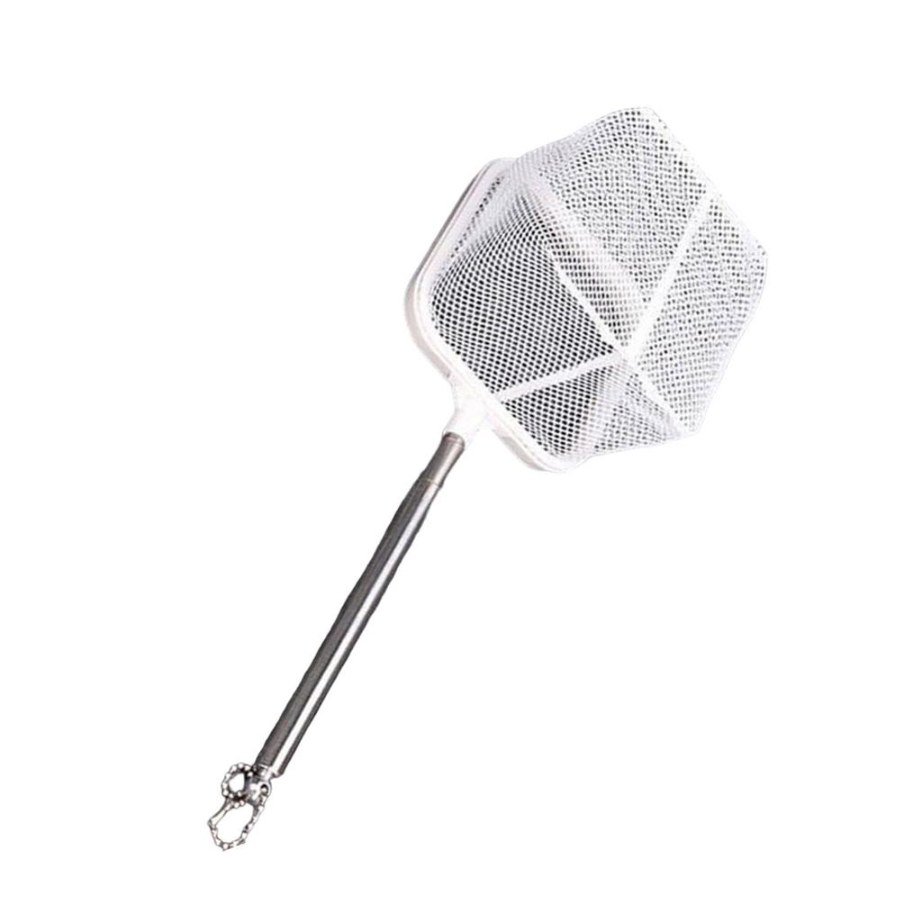 Fish Net for Fish Tank Telescopic Rod with Removable Head for Catching Shrimp Crab Commercial Use with Suction Cup