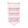 Bohemian Style 3 Layers Toy Storage Net Rope Woven Storage Basket For Plush Doll Wall Decoration Toys Organizer Bags Net Pocket