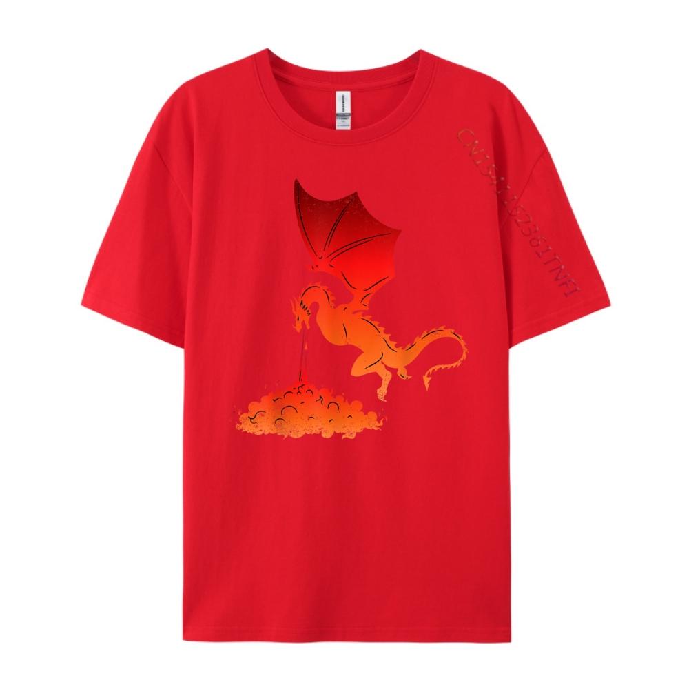 Fire Breathing Dragon Mythical Legendary Creature Ancient Cute Oversized T Shirt Halloween Graphic Tshirts S