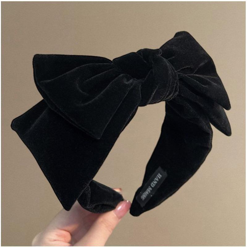 1pc The Large-sized Velvet Bow Hairband for The Winter and Autumn Season Is Suitable for Party Decorations or Daily Use. It Is A Fashionable Hairband