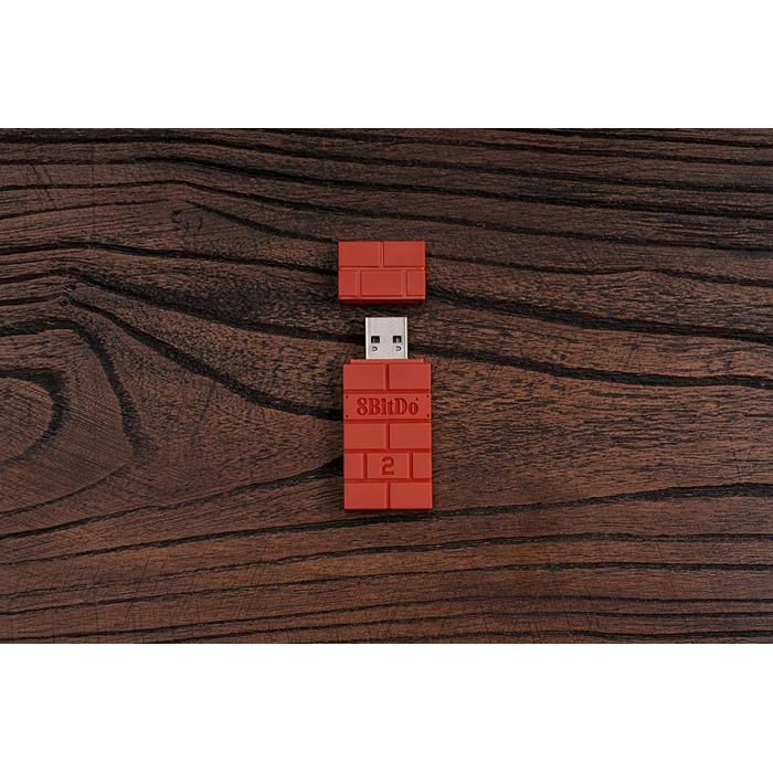 8Bitdo Adaptateur Wireless USB Version 2 pour Windows/Raspberry Pi/Steam Deck/Xbox/PS5/Nintendo Switch