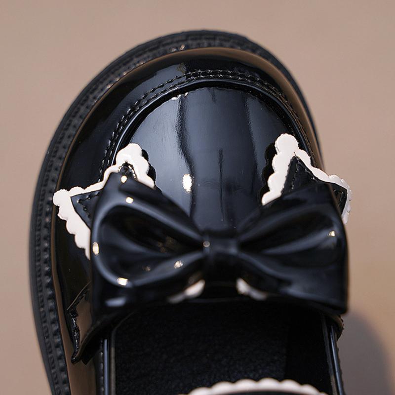 Leather Shoes, Fashionable Korean Version, British Style, Soft Soled Princess Shoes, Suitable for Elementary School Students, Performance Shoes