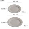 Creative Texture Ceramic Disc Steak Plate Pasta Plate Salad Plate Dessert Plates Snack Plates Restaurant Specialty Tableware
