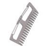 Titanium Alloy Comb Outdoor EDC Portable Antistatic Lightweight Comb Buckle Camping Tool