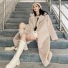 Winter Women Fur Coats Long Fur Loose Lapel Over Coat Thick Warm Plus Size