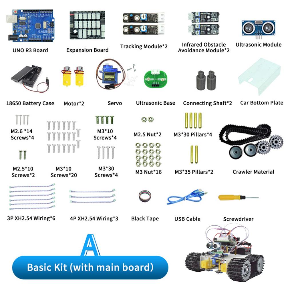 

Smart Robot Kit for Arduino Programming Starter Learning Automation Robot Designer Educational Robotics Complete Kits with Codes