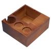Holz Kaffee Tamper Siebträger Stehen AntiSlip Kaffee Knock Box Tamper Halter für Kaffeemaschine