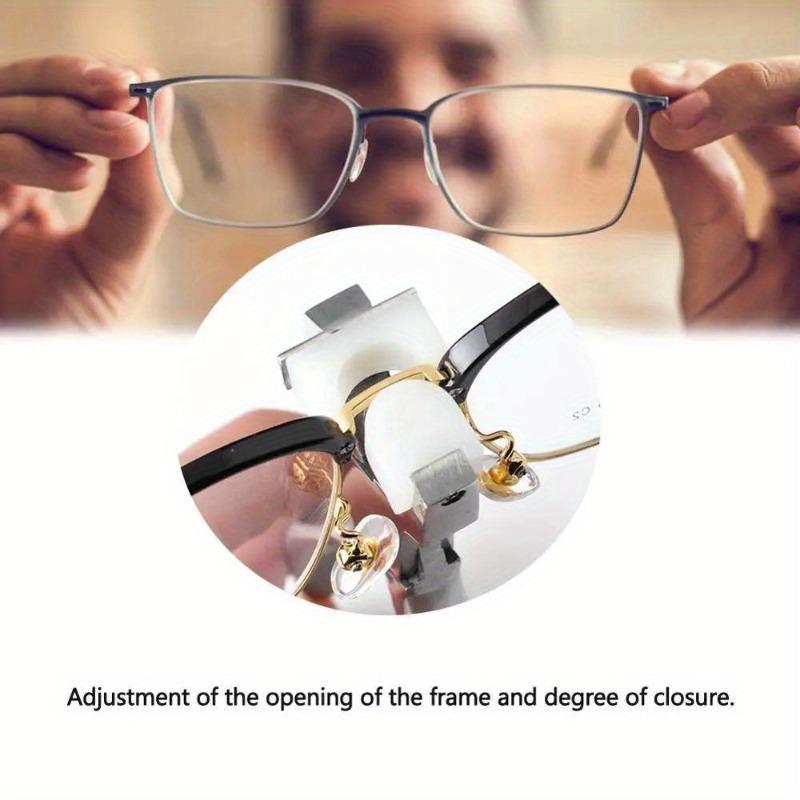 Stainless Steel Eyeglasses Adjust Nose Plier Spectacle Glasses Frame Jewelry Nylon Flat Jaw Ring Plier Repair Tool Accessory.