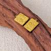2 Pcs 304 Stainless Steel Charms 18K Gold Plated Flower Bud Lotus Seedpod Daisy Pendants For DIY Necklace Jewelry Making Finding