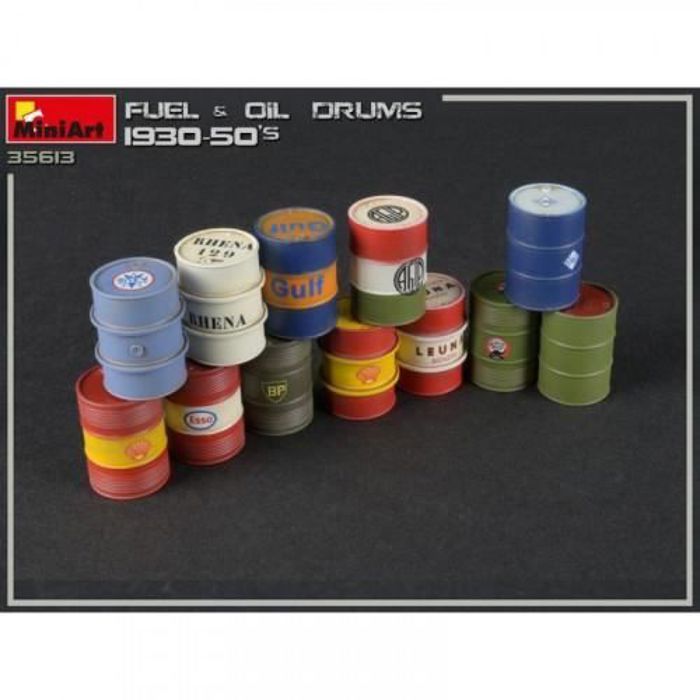 Maquette - MINI ART - 35613 - 1/35 - 12 bidons à assembler - Vintage - Mixte