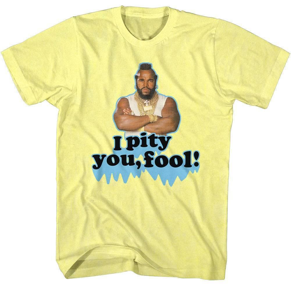 Mr T I Pity You Fool Men T Shirt L
