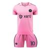 Kinderen Miami Messi Voetbalshirt Set Sneldrogend Ademend Voetbal Trainingsset Kinderen Sportkleding