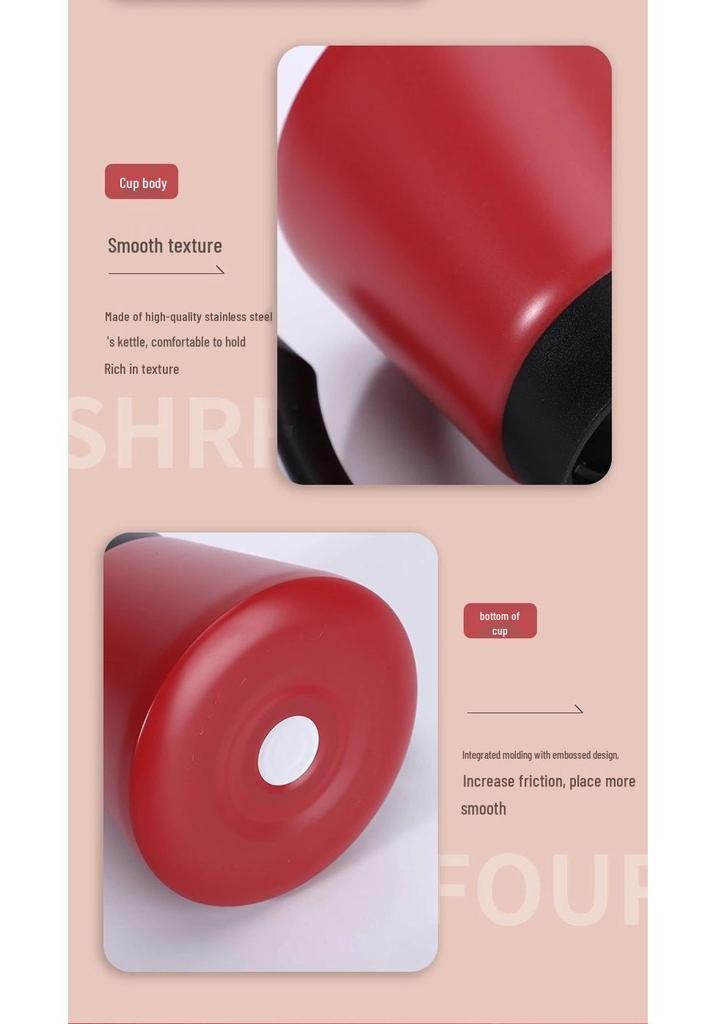 Europäischer Stil 304 Edelstahl Isolierte Wasserflasche - Doppellagiger warmer Topf für Zuhause