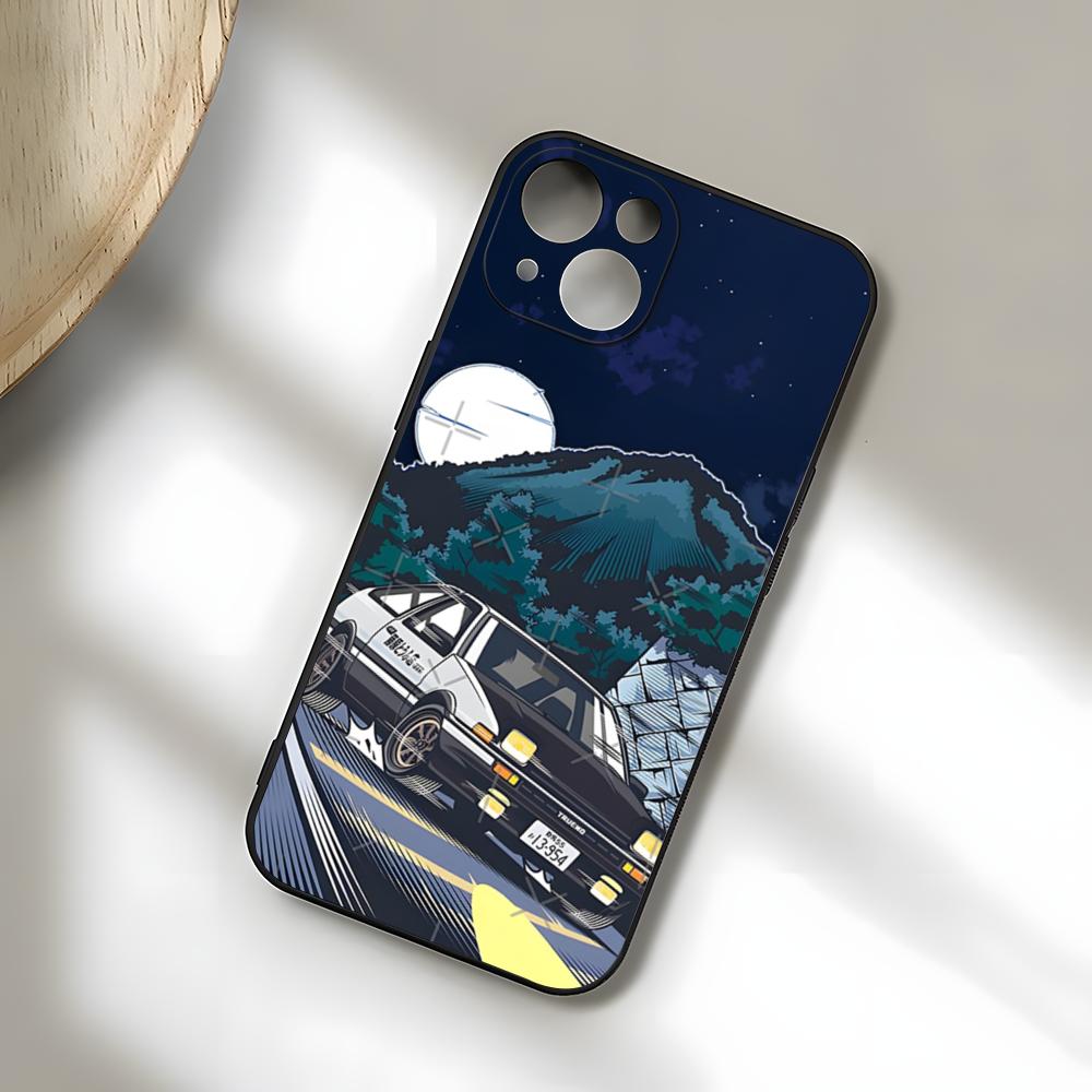 Anime I-Initial D AE86 Phone Case For IPhone 17 Pro Max 15 Pro 16 14 Plus 12 13 Mini 11 Pro Shockproof Soft Cover