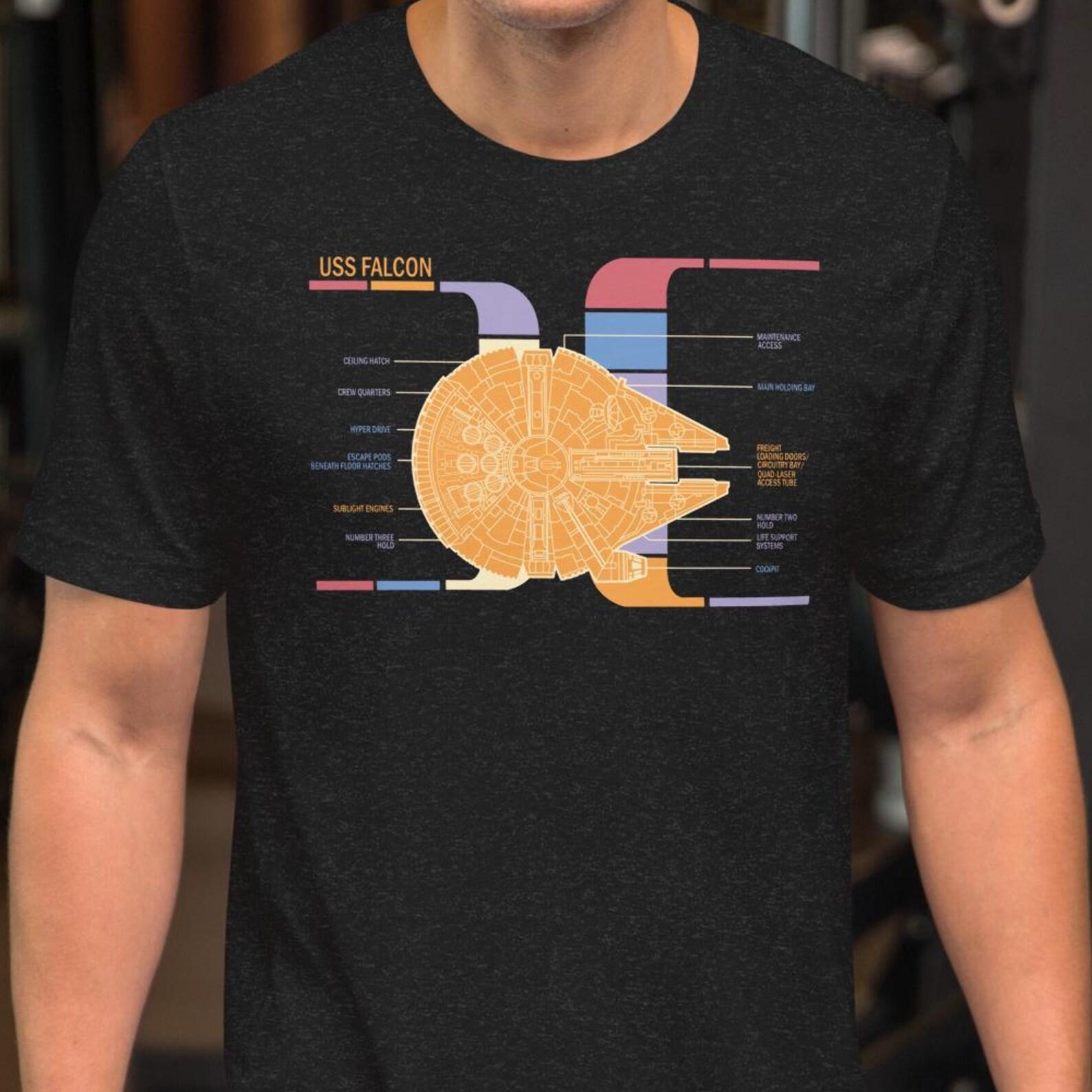 USS Falcon, Parody, Unisex t-shirt XL
