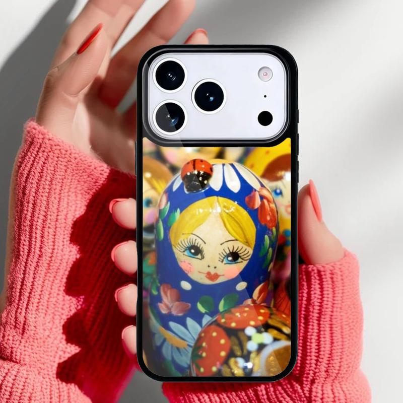 Russian Dolls Matryoshka Phone Case for iPhone 17 Air 16e 15 14 13 Pro Max Back Cover for 12 11 Pro Coque