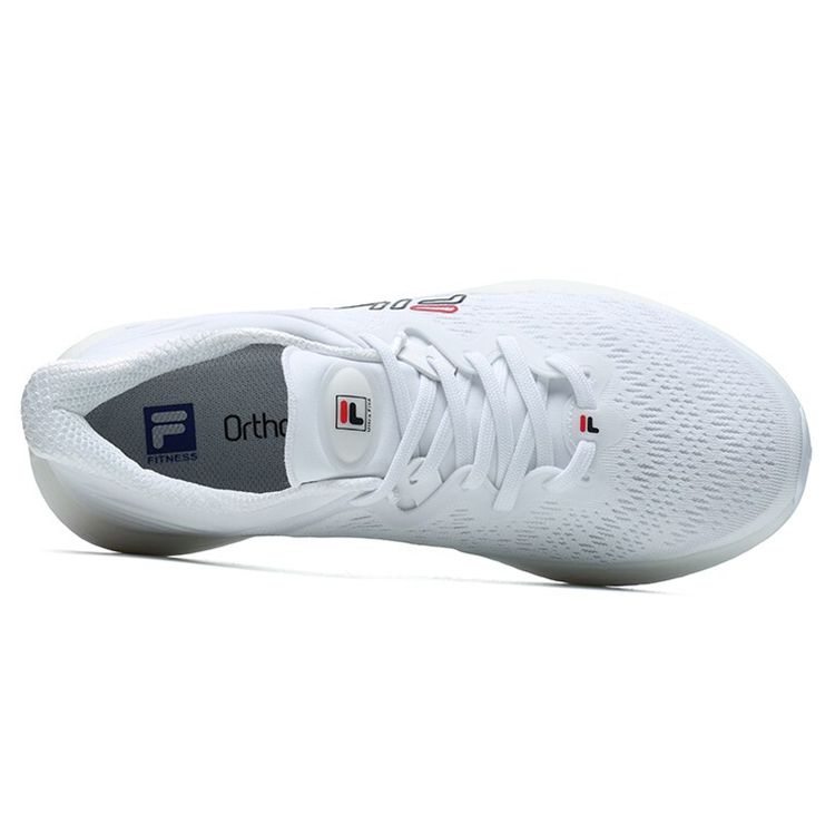 FILA Heritage-FHT Comfortable Fabric Low-Top Marathon Running Shoes Women sneaker White A12W122104FWT